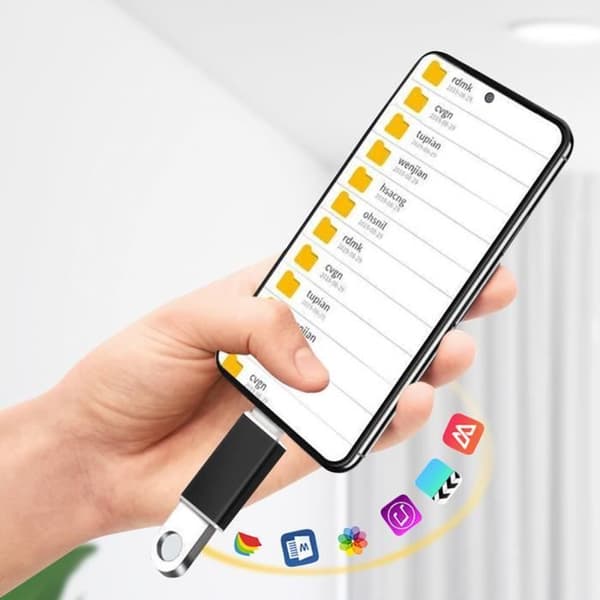 Adaptör - AVIZAR - USB-C - Snabb datatransfer - Svart