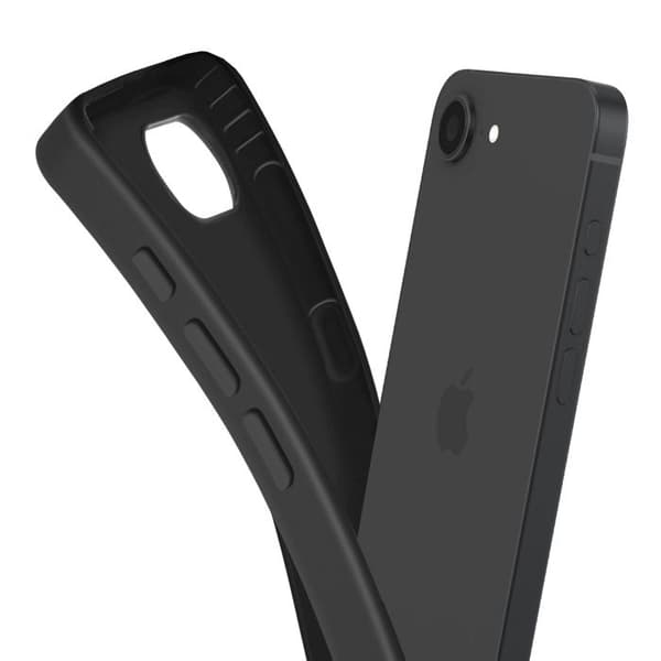 Siliconfodral för iPhone 17 i robust svart