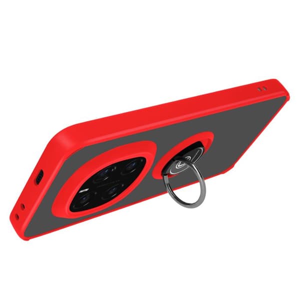 Coque för Honor Magic 7 Pro Magnetisk Ring Röd