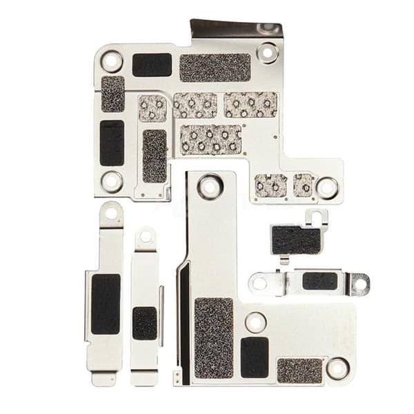 Metallkomponentsats för stöd och interna plattor för iPhone 16 Pro Silver