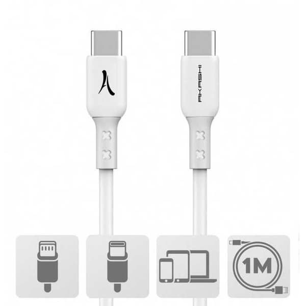 USB-kabel AKASHI ALTCABLTCTCWH