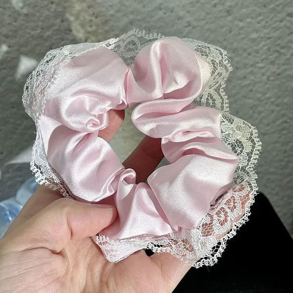 Chouchou - AVIZAR - Klassisk - Satin - Spets - Rosa