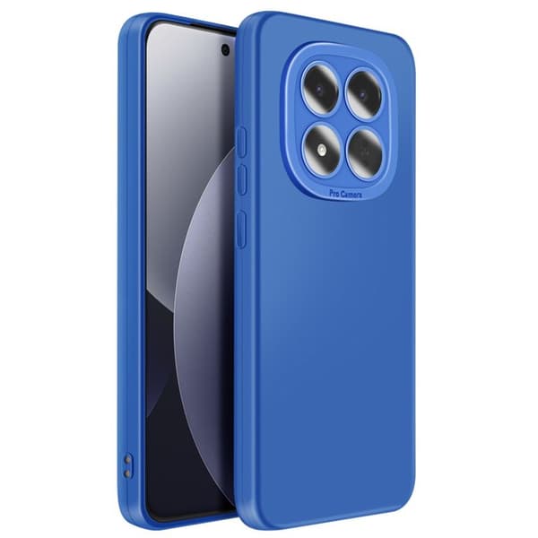Siliconfodral för Redmi Note 15 Pro Plus med förstärkt kamerablock i blått