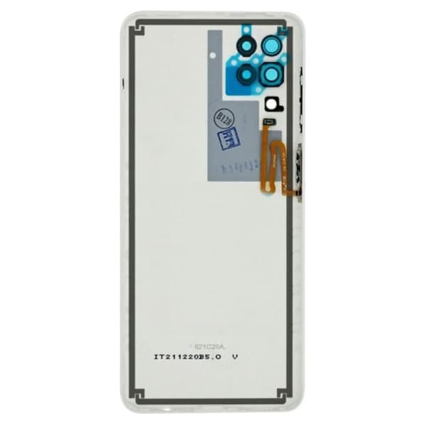 Cache Batteri - Samsung - Galaxy A12 - Original - Vit - Förenklad Installation