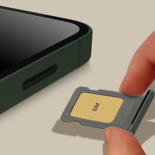 SIM-kortfack för iPhone 13 - AVIZAR - Grön - Nano SIM