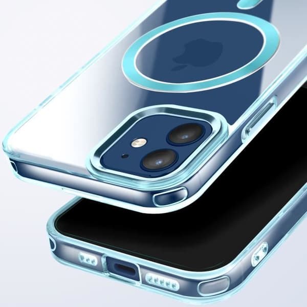 MagSafe-fodral för iPhone 11 Crystal Back Blå