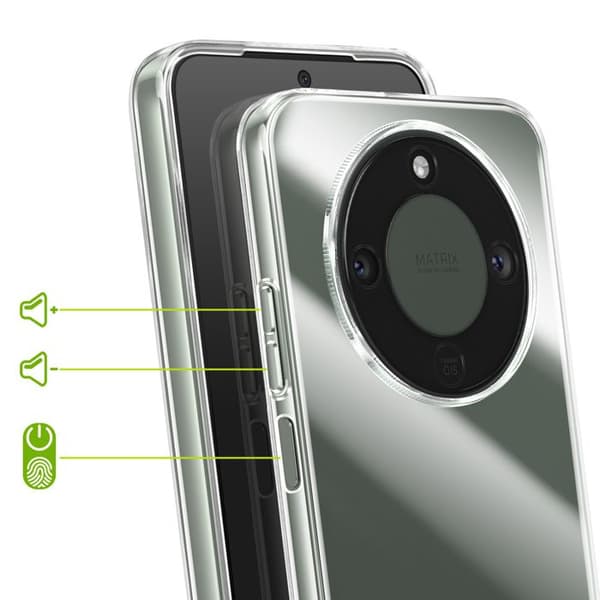 Siliconfodral för Honor Magic 8 Lite, Stötsäkert, Mayaxess Transparent