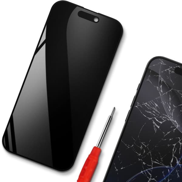 Heltäckande Soft OLED + Touchglas för iPhone 16 Pro Smidig visning Svart