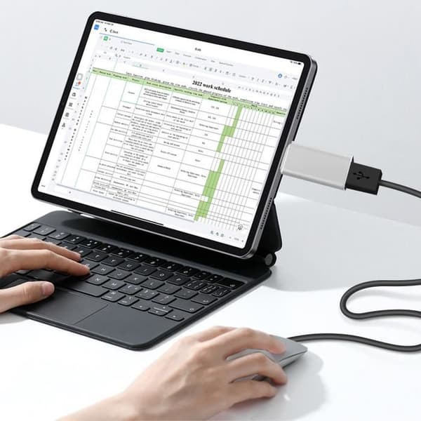 OTG USB-adapter - Hona till USB-C - Silver - Dataöverföring - Kompakt