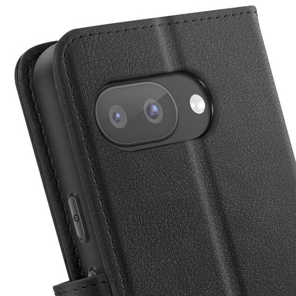 Smartphonefodral - Google - Pixel 9a - Svart - Plånbok - Videostöd