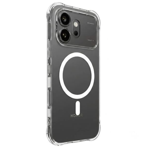 Skydd för Honor 600 Stötsäker Magnetisk Förstärkt Transparent