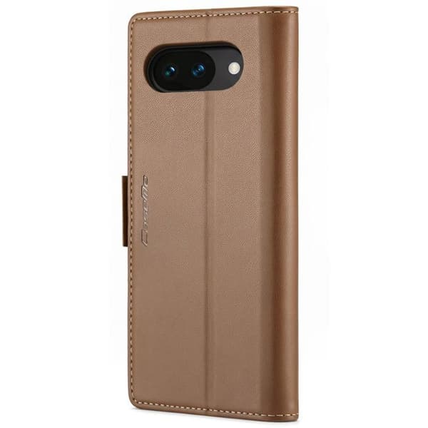 Plånboksfodral för Google Pixel 10a Anti-RFID med Stöd CaseMe Brun
