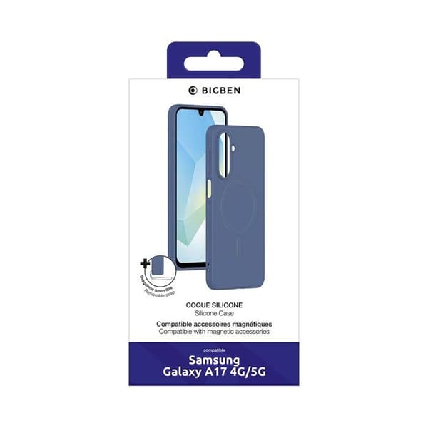 Coque - BIGBEN CONNECTED - Galaxy A17 4G/5G - Silikon mjuk beröring - Magnetiserad - Mikrofiberfoder