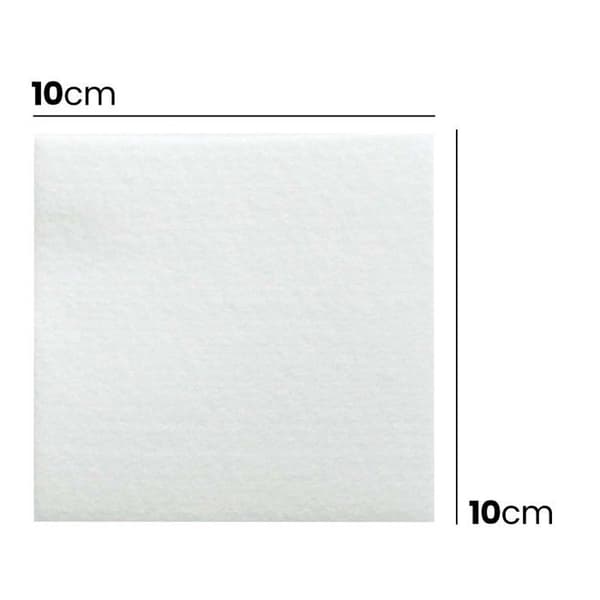 Pack med 100 Mikrofiberdukar Basic CLO1 10x10 cm Antidamm 2UUL Vit