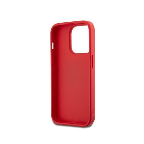 Coque - iPhone 14 Pro - Röd - Handledsrem - Metalliserad Logotyp