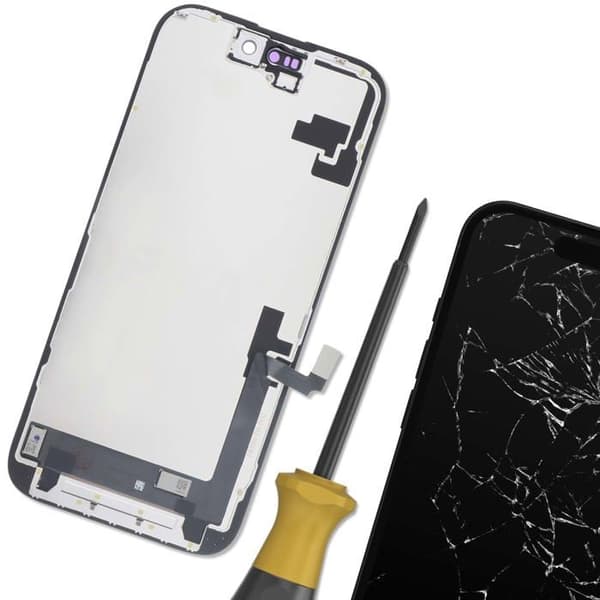 Full LCD Screen for iPhone 16 LTPS Technology Black