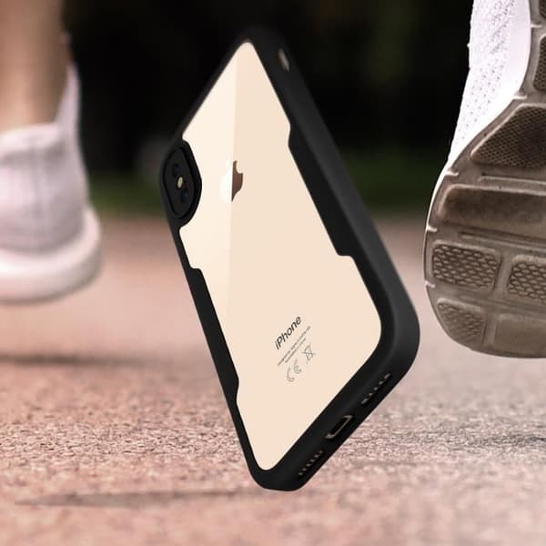Helhetsskal - MÄRKE - iPhone XS Max - Stötsäker - Synlig design - Robust plexiglas