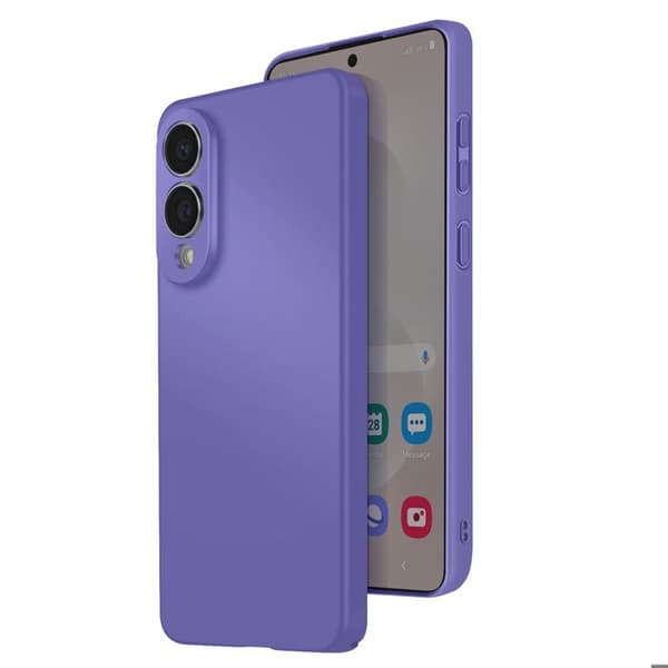 Coque för Galaxy S25 Edge Soft-Touch i Halvstyvt Lila