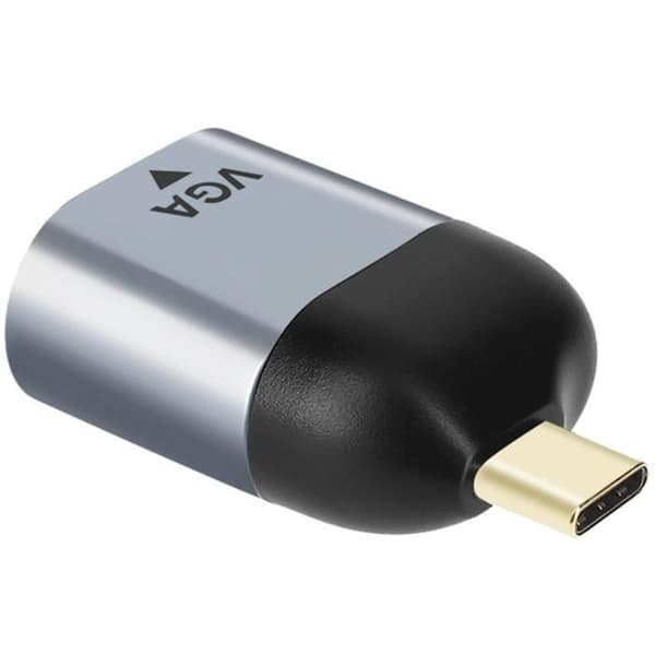 Videoadapter - USB-C - VGA - Upplösning 1080p - Kompakt - Grå