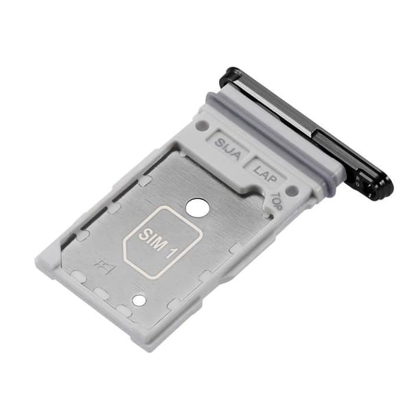 Originalt SIM-kortsfack för Galaxy S22 / S22 Plus Dual Nano SIM Silver