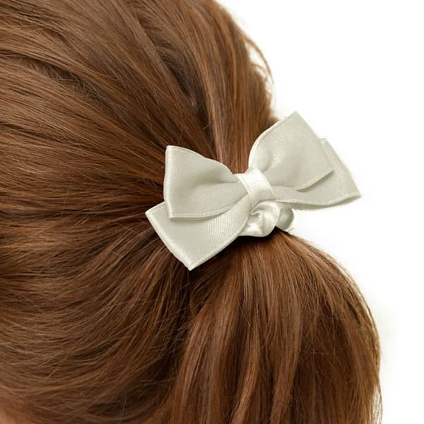 Chouchou - AVIZAR - Fluga - Satin - Vit - Elegant