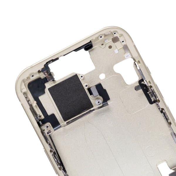 Centrala chassi för iPhone 15 Reservram Gult