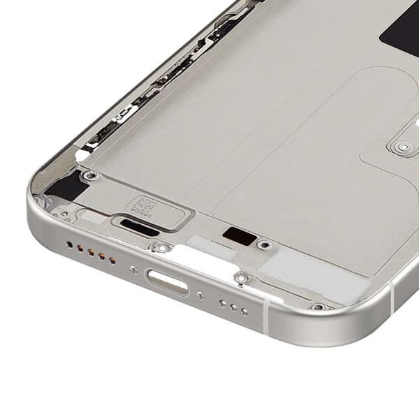 Ersättningscentralchassi för iPhone 16 Pro Max Vit / Svart