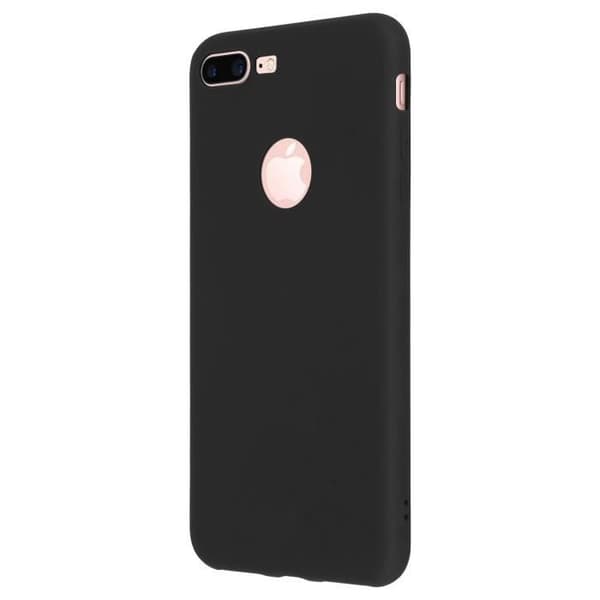 Coque - Forcell - iPhone 7 Plus / 8 Plus - Soft Touch - Silikon Gel - Svart