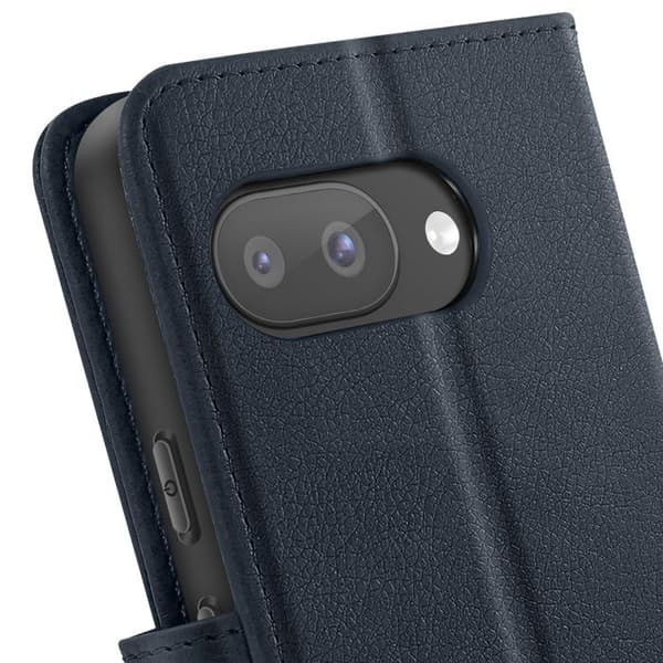 Plånboksfodral - Google - Pixel 9a - Mörkblå - Videoställ - Kortfack
