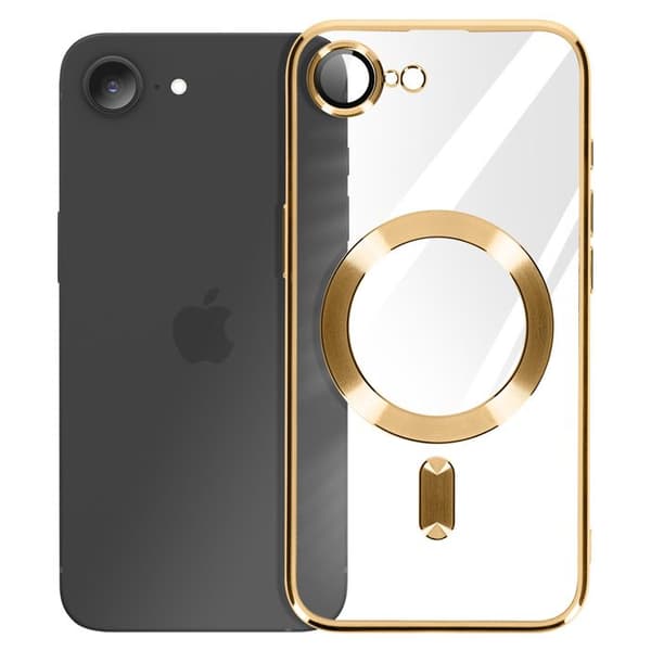 Skydd - AVIZAR - iPhone 16e - Guld Silikon - Stötskydd - Antigulning