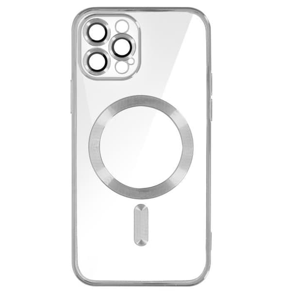 Coque - Apple - iPhone 12 Pro - Silikon - Silver - MagSafe