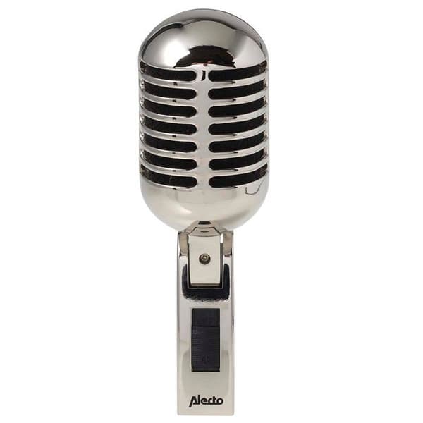 Alecto UDM-60 - Retro mikrofon, krom