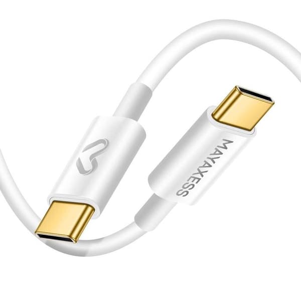Laddkabel 1m USB-C för Google Pixel 10 Pro XL Mayaxess Vit