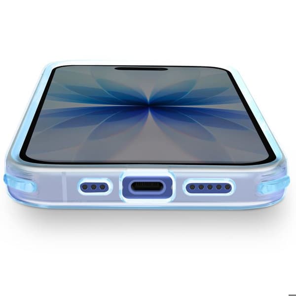 Skyddsfall för iPhone 17 Förstärkt Bi-Material Texturerad Halkfria Blå