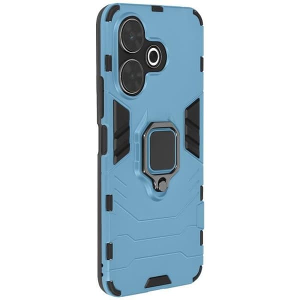 Coque för Xiaomi Redmi 13 Ring Stöd Stötsäker Ljusblå