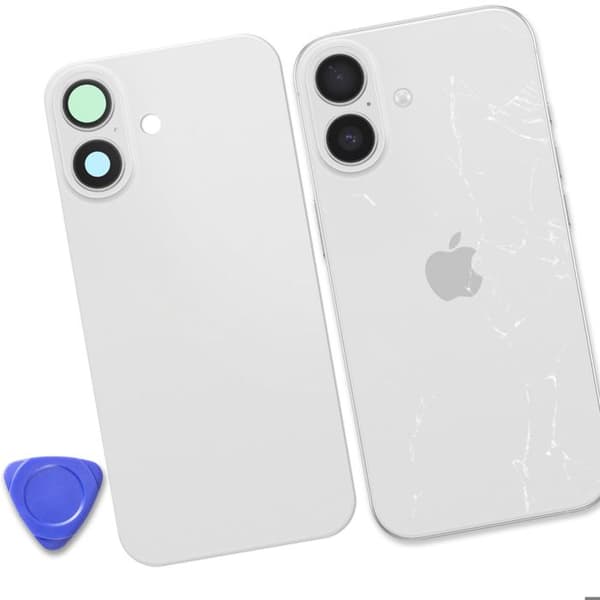 Batteri Cache för iPhone 17 med Chassi och MagSafe Modul Vit