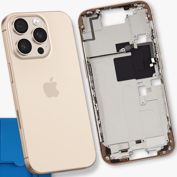 Ersättningscentralchassi för iPhone 16 Pro Max Guld
