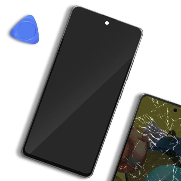Hela Blocket - SAMSUNG - A51 5G - LCD-skärm - Touchglas - Vit Chassi