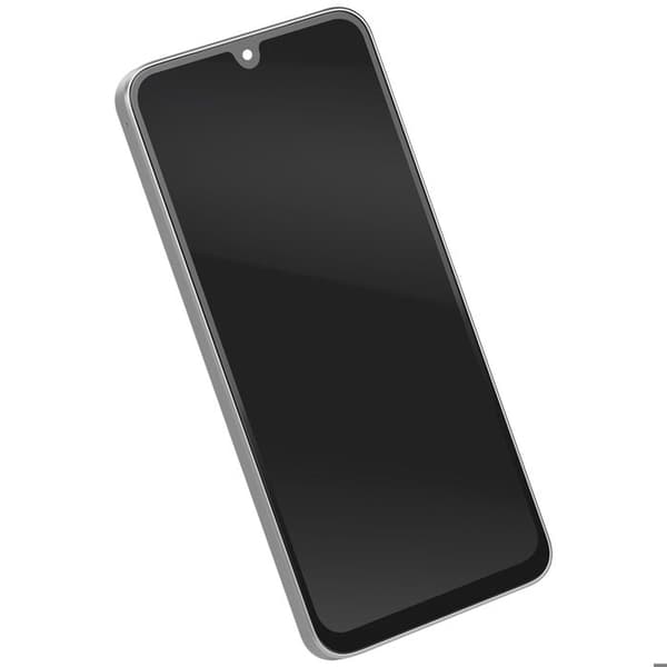 Helskärm för Galaxy A26 OLED-panel med förmonterad vit ram