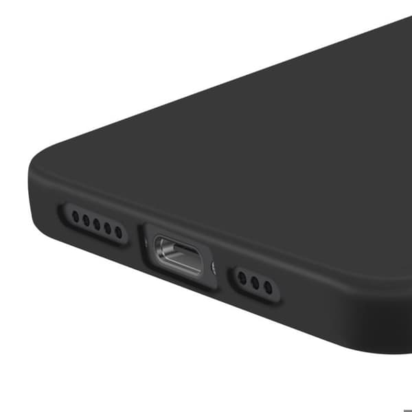 Siliconfodral för iPhone 17 i robust svart