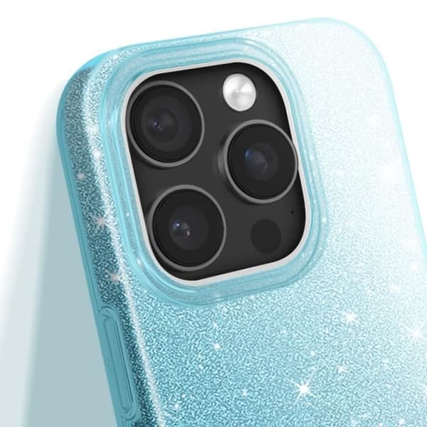 Glittrande Skal för iPhone 16 Pro Max Stötsäkert Blå