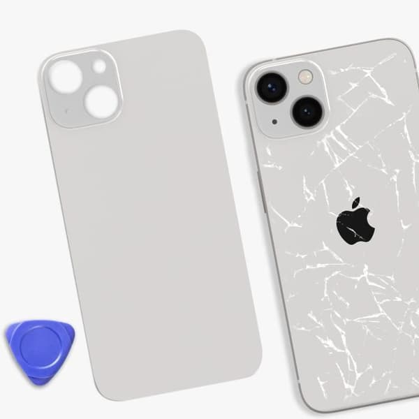 Ersättningsglas bak till iPhone 13 Vit