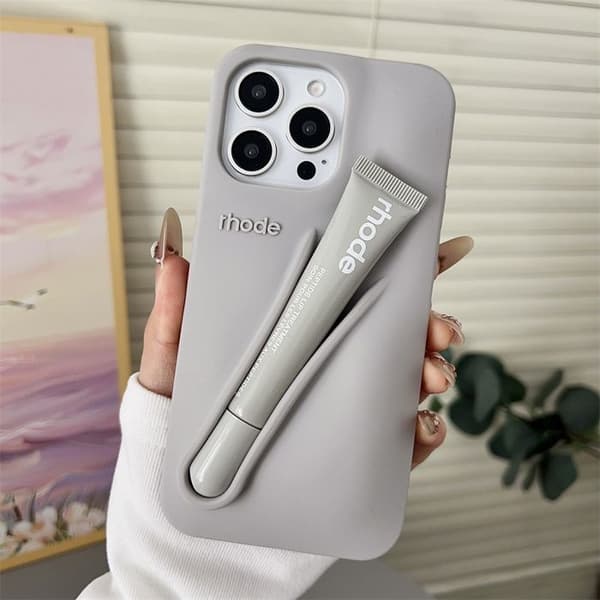 Mobilskal Rhode + Grå läppstift för iPhone 17 Pro Max
