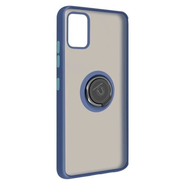 Coque - Samsung - Galaxy A51 - Bi-material - Metallring - Videostöd