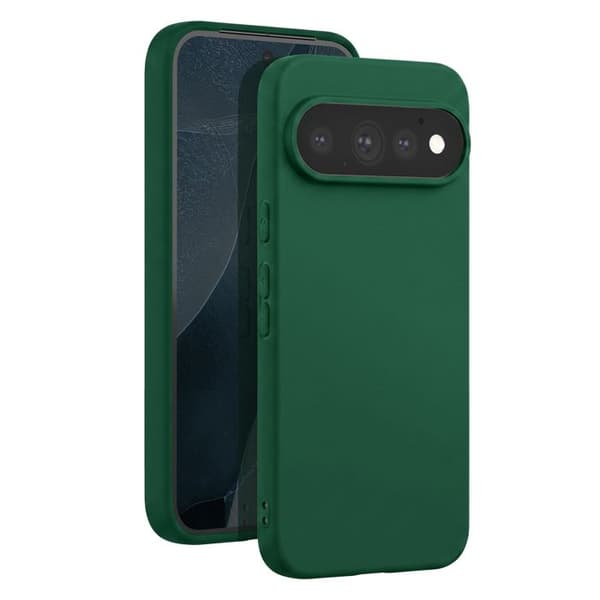 Siliconfodral för Pixel 11 Pro, Stötsäkert, Oljeavvisande, Mörkgrön