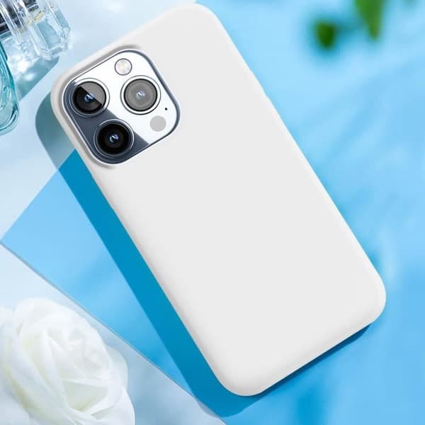 Mobilskal - Moxie - iPhone 15 Pro Max - Semi-rigid - Microfiberni inside - Vit