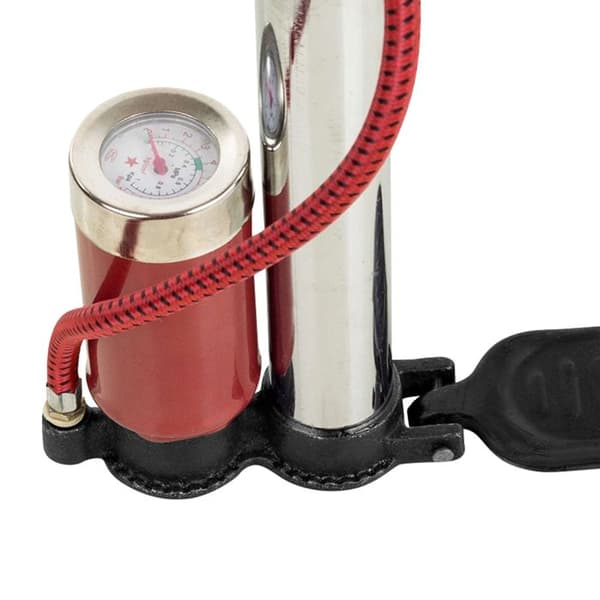 Högtryckspump för cykel 120 PSI Multi Valve Silver