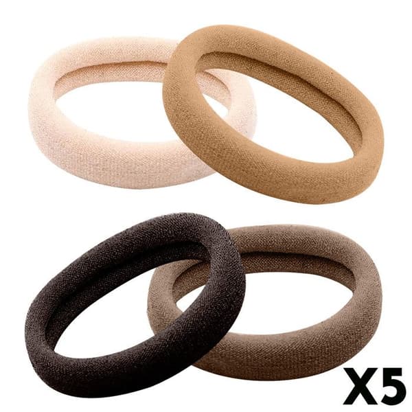 Hårsnoddar - AVIZAR - 20-pack - Brun - Bekväm - Utan elastisk