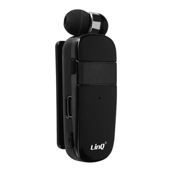 Bluetooth-headset - LinQ - R8344 - Batteritid 10h - Retractable kabel - Multipoint