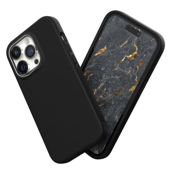 Coque - RHINOSHIELD - iPhone 14 Pro - Svart - Stötsäker - ShockSpread™